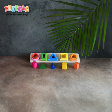 Wooden 3D Geometric Shape Puzzle