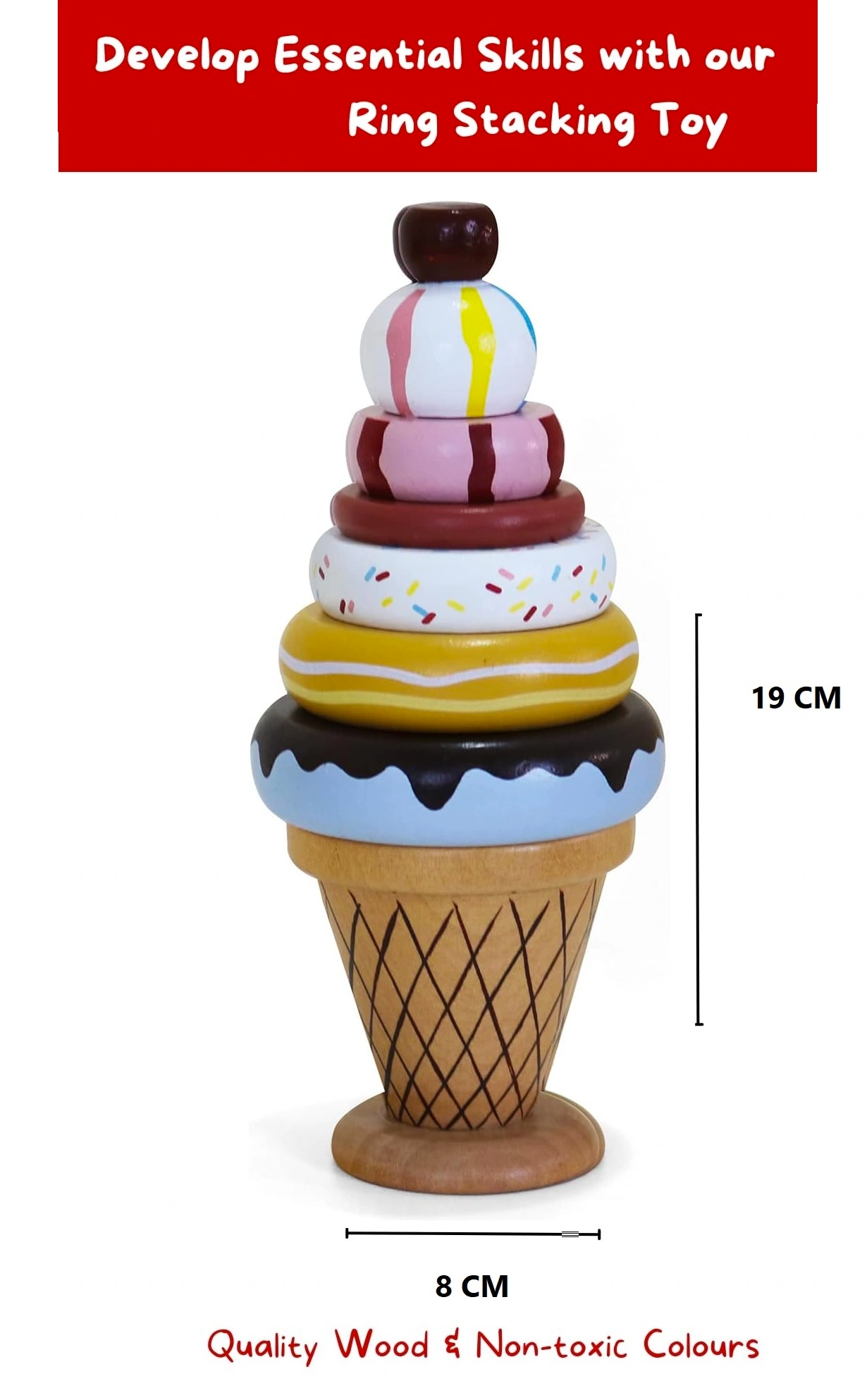 Ice Cream Stacker Toy