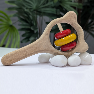 Neemwood Mickey Head Rattle