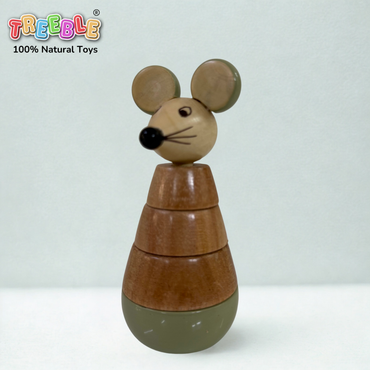 Neemwood Mouse Mini Stacker