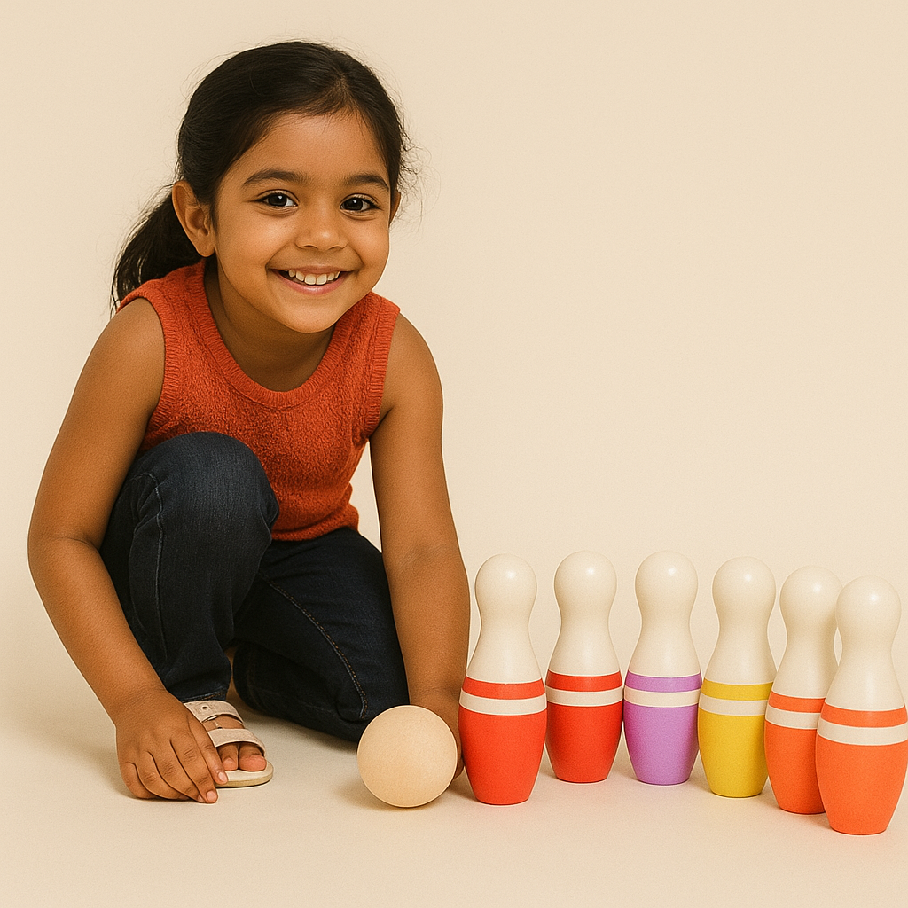 Wooden Bowling Set