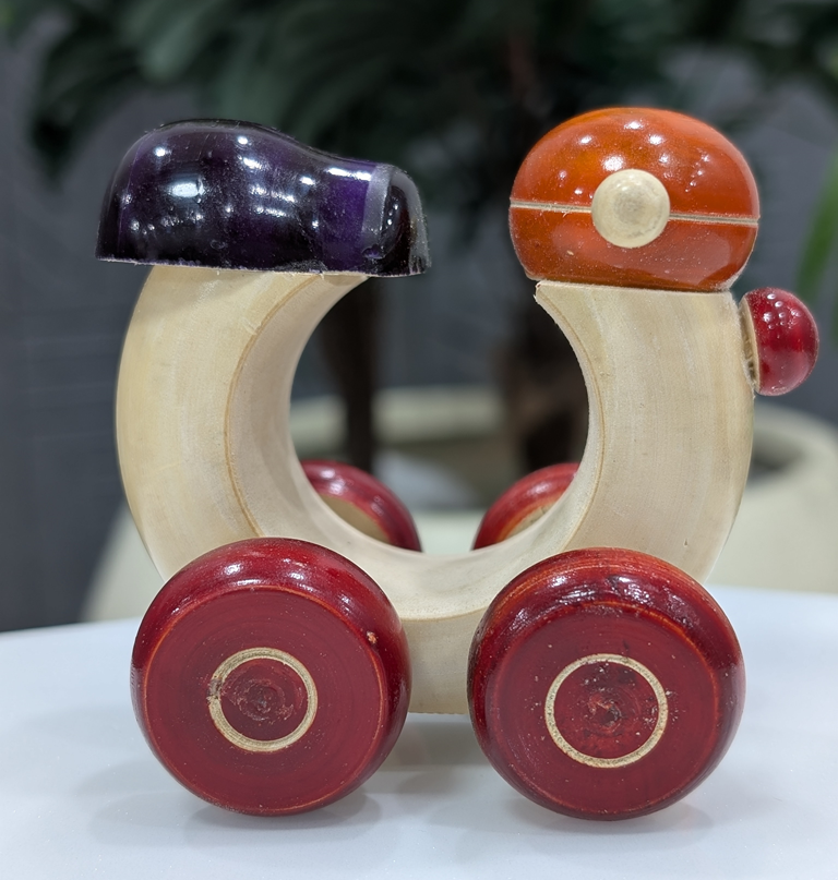 Lacquer Pull Along Toys - Scooter