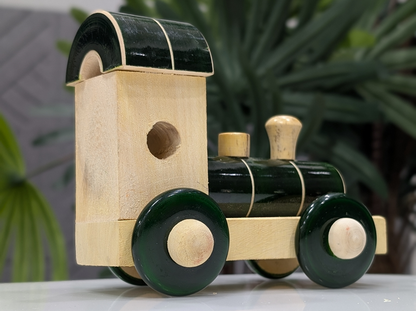 Lacquer Pull Along Toys - Engine