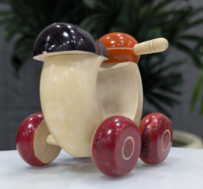 Lacquer Pull Along Toys - Scooter