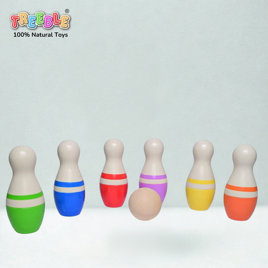 Wooden Bowling Set