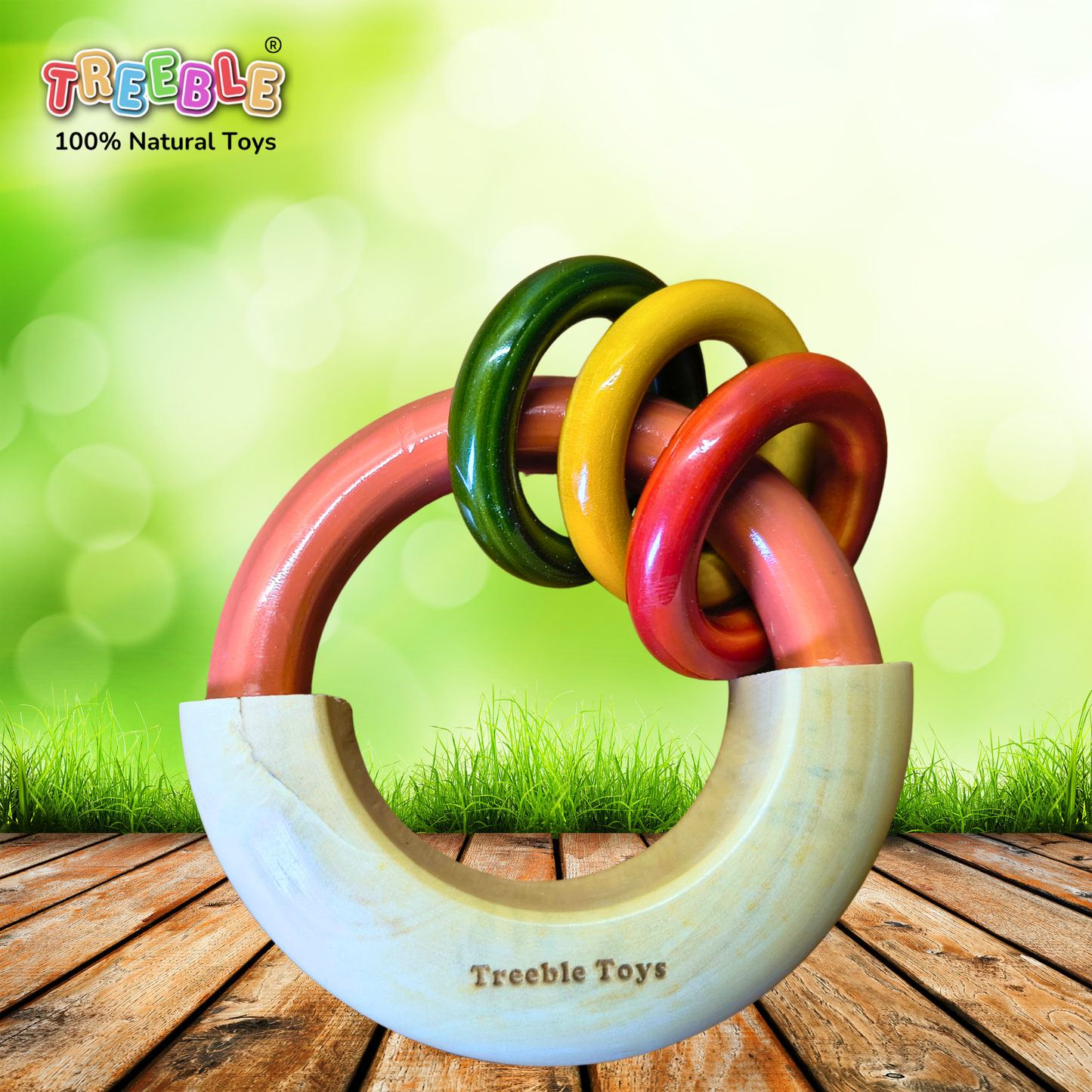 Circular Rattle with 3 Rings