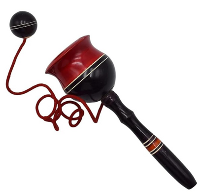 Wooden Cup and Ball Game