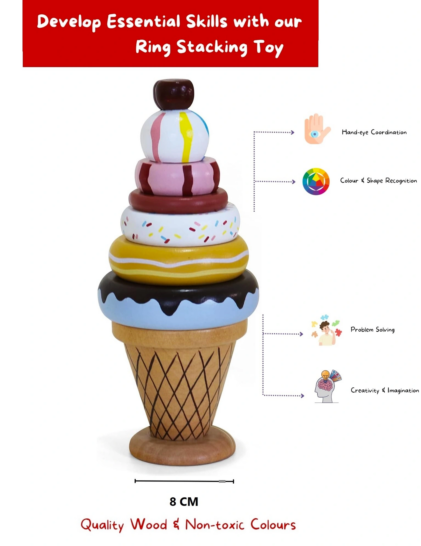 Ice Cream Stacker Toy