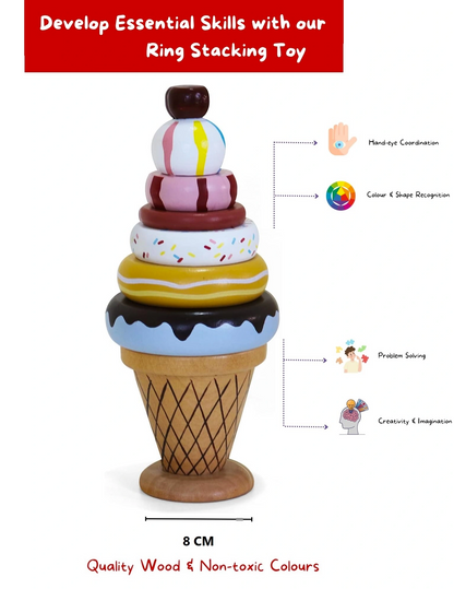 Ice Cream Stacker Toy