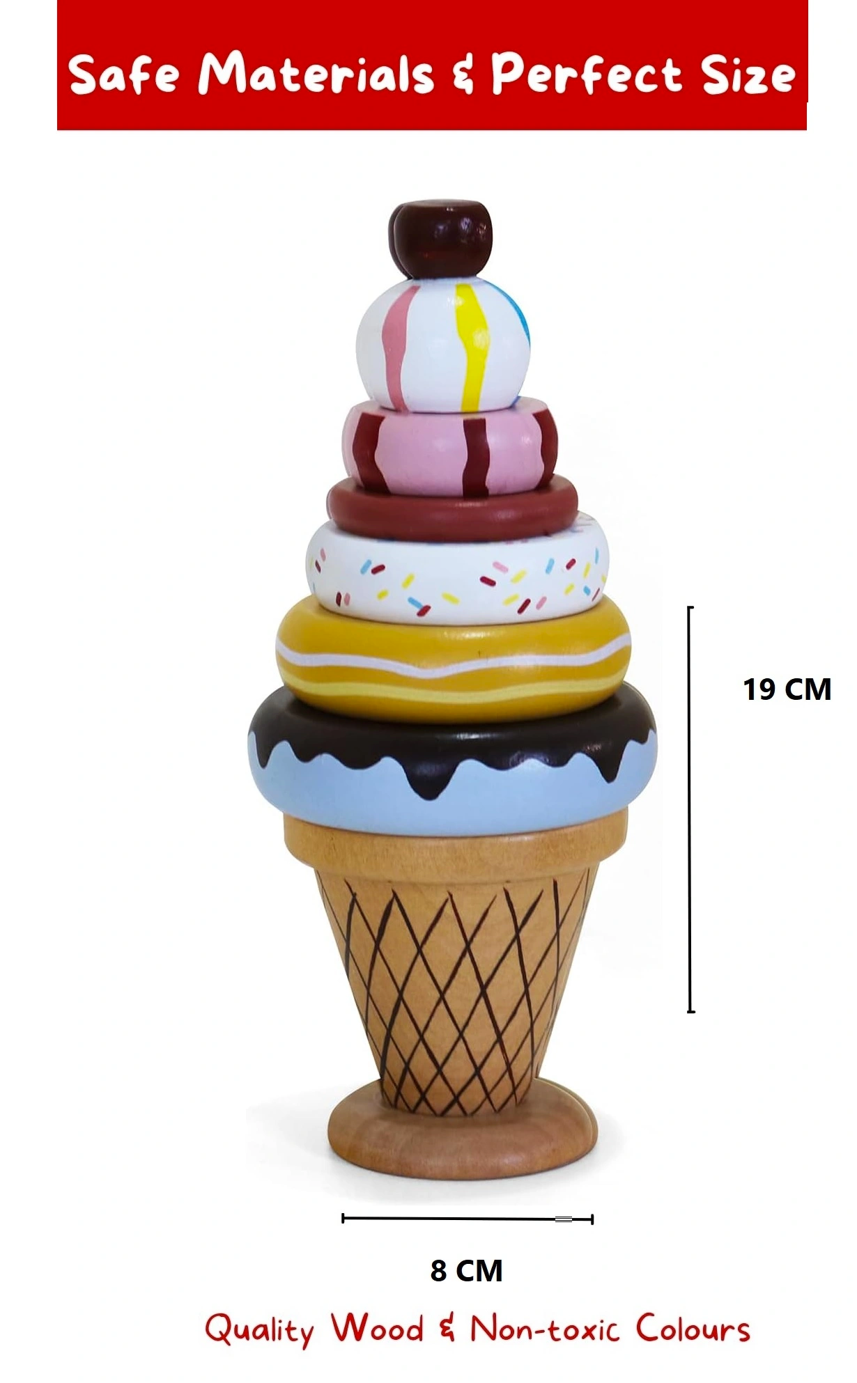 Ice Cream Stacker Toy