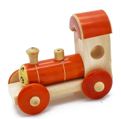 Lacquer Pull Along Toys - Engine
