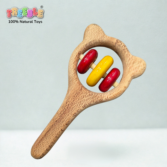 Neemwood Mickey Head Rattle