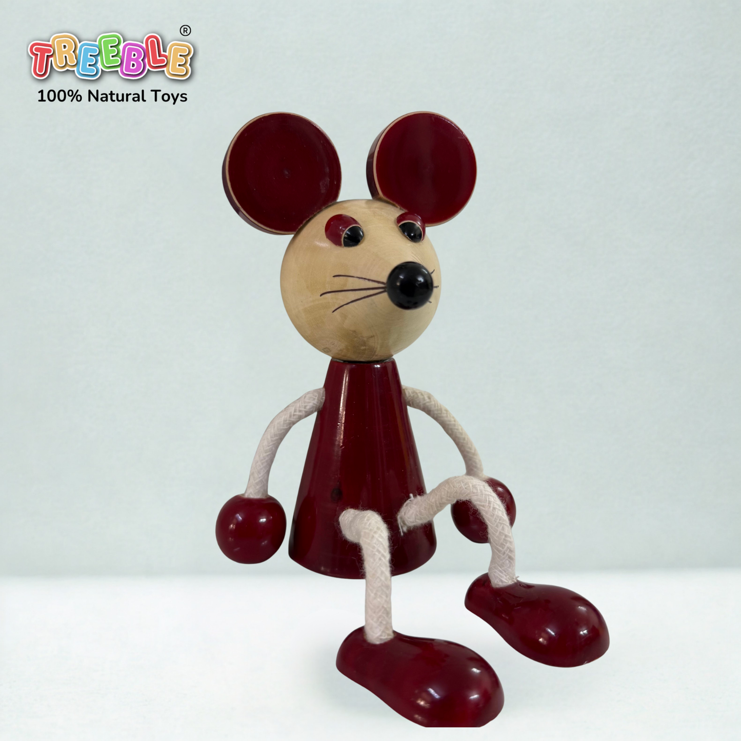 Wooden Rope Dolls - Mousey