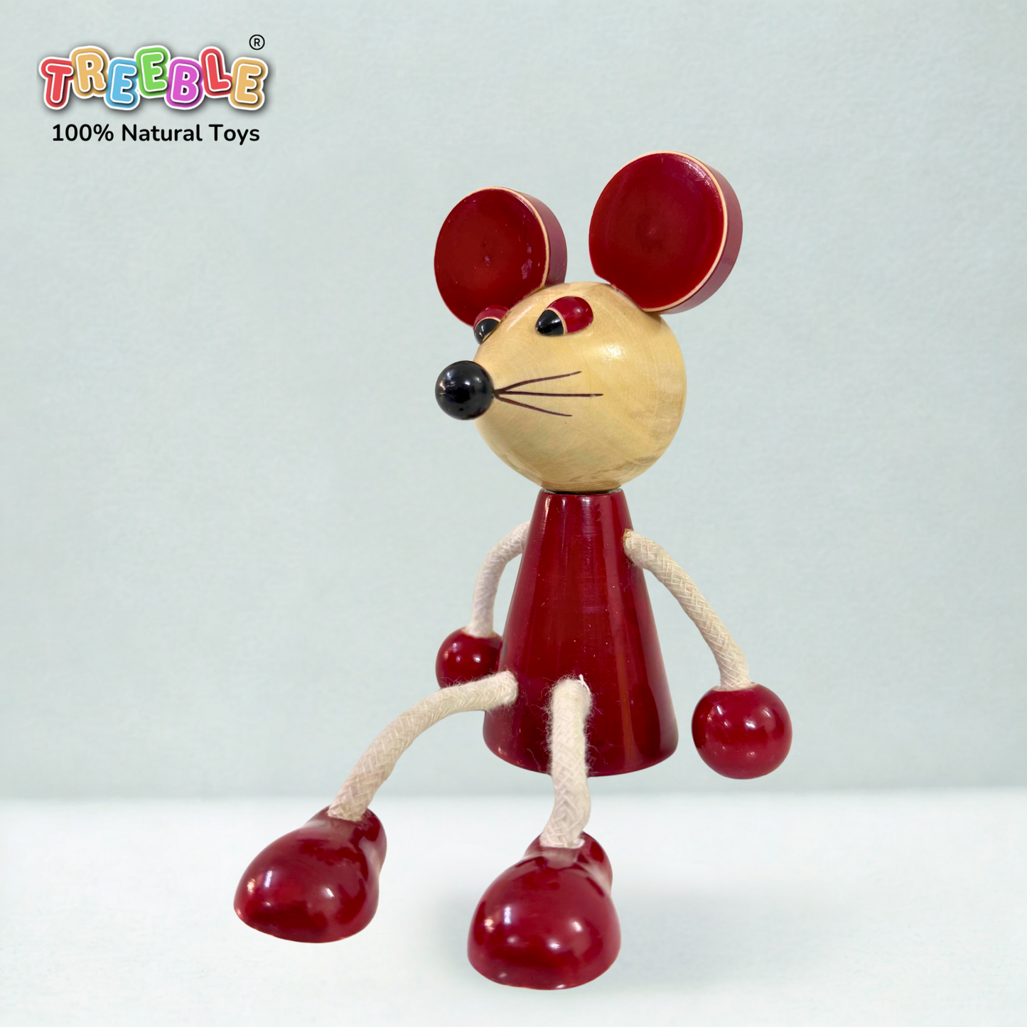 Wooden Rope Dolls - Mousey