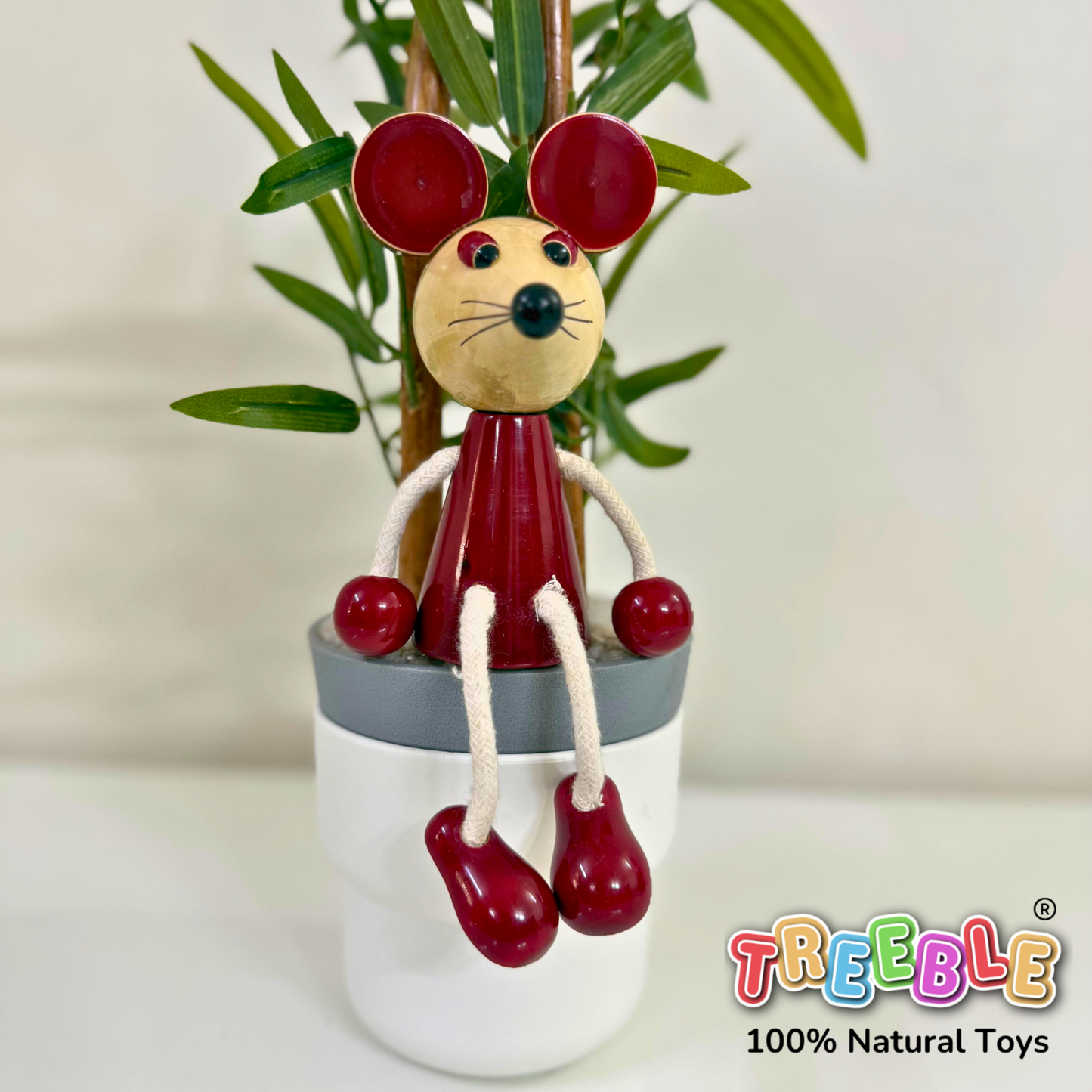 Wooden Rope Dolls - Mousey