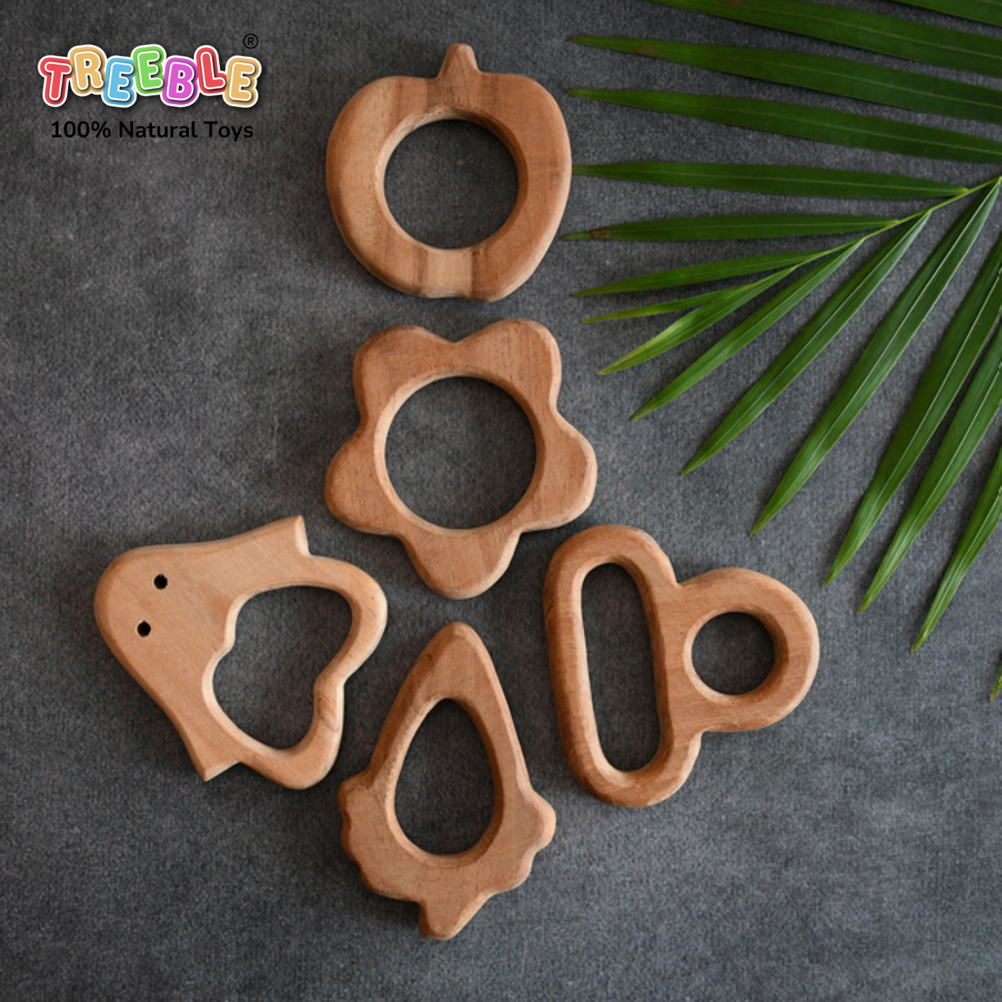 Neemwood Teethers - Multiple Shapes (Order Any 2)