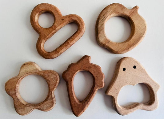 Neemwood Teethers - Multiple Shapes (Order Any 2)