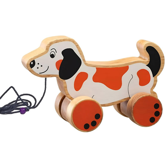 Wooden Pull Along Toy - Doggy