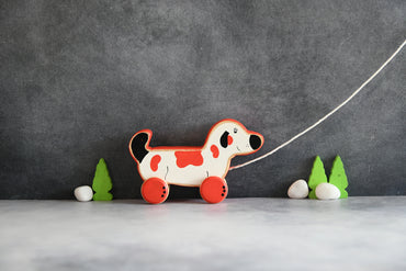 Wooden Pull Along Toy - Doggy