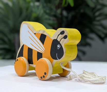 Wooden Pull Along Toy - Honeybee