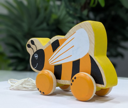 Wooden Pull Along Toy - Honeybee