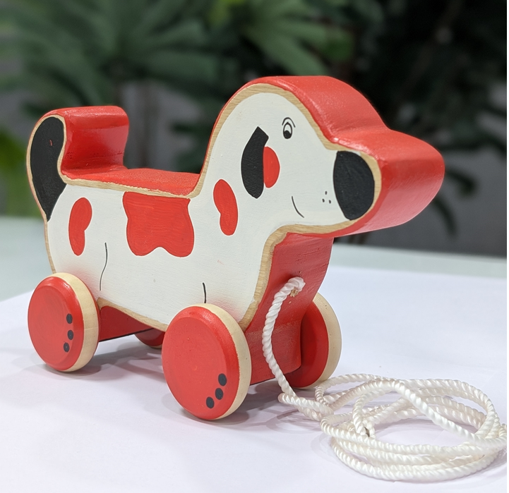 Wooden Pull Along Toy - Doggy