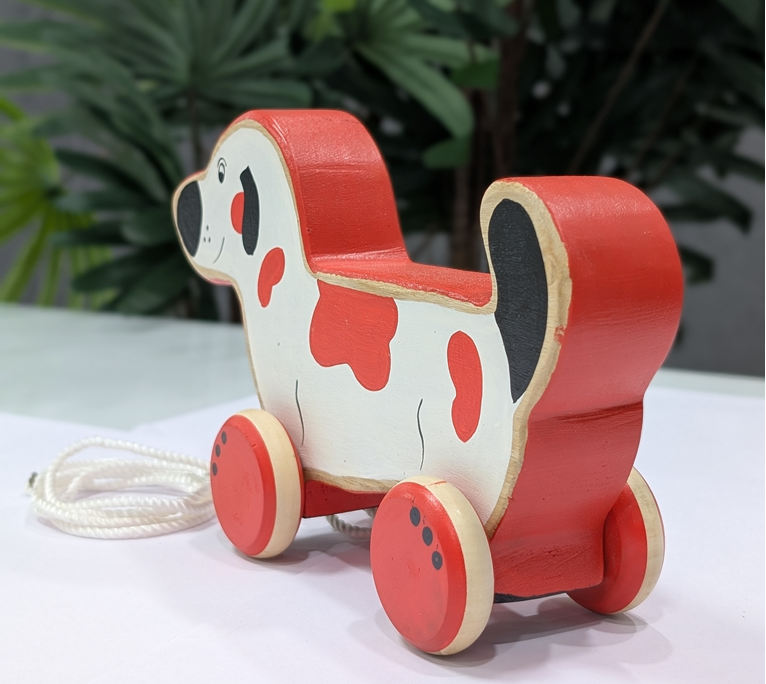 Wooden Pull Along Toy - Doggy