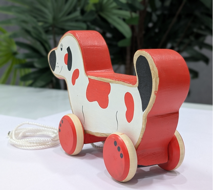 Wooden Pull Along Toy - Doggy