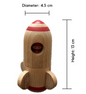 Wooden Rocket Toy With Peg Doll