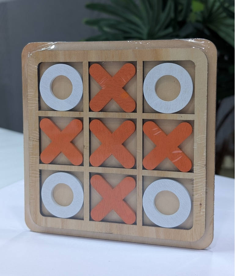 Wooden Tic Tac Toe Game