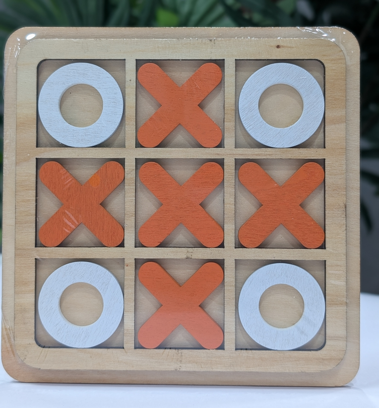 Wooden Tic Tac Toe Game