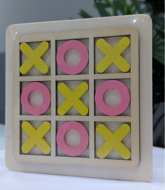 Wooden Tic Tac Toe Game