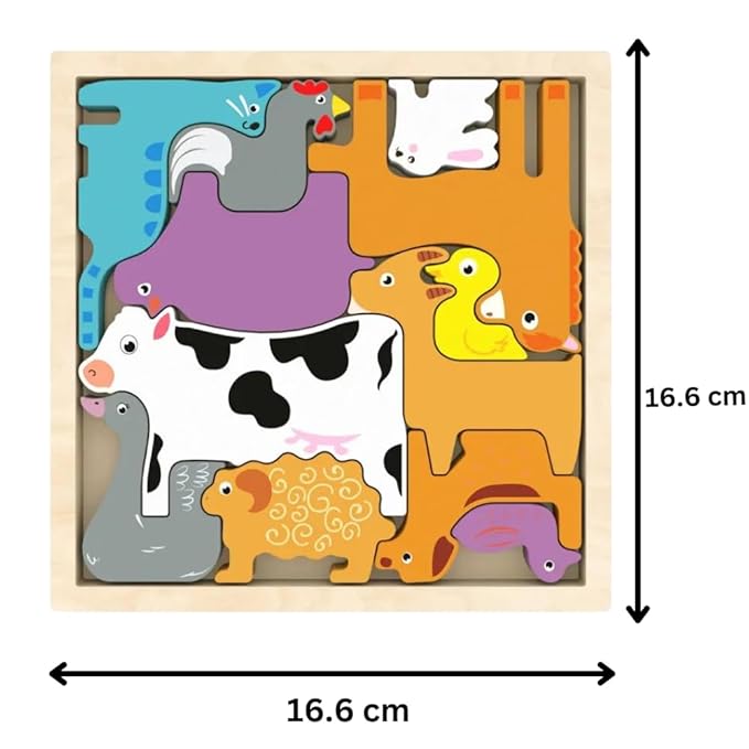 Tray 3D Shape Puzzle - Multi Shapes & Colors