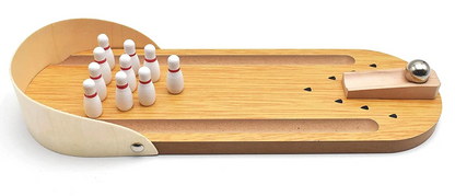 Wooden Mini Desktop Bowling Game Toy Set (Pack of 1) – Fun Indoor Game for Kids (Ages 3+) & Family